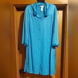 Vanity Fair Teal Garment Vaniety Fair Xxl Womens Sleep Shirt Dress Gown